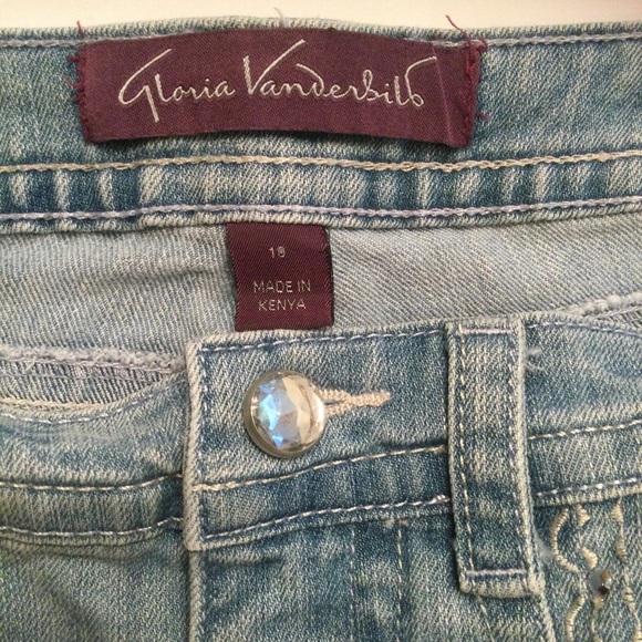 Gloria Vanderbilt Light Wash Skimmer Capri Size 10 - Picture 7 of 13